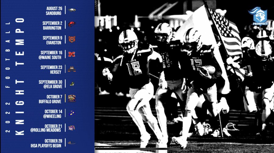 Prospect High School Football, Home of the Knights, 801 W. Kensington